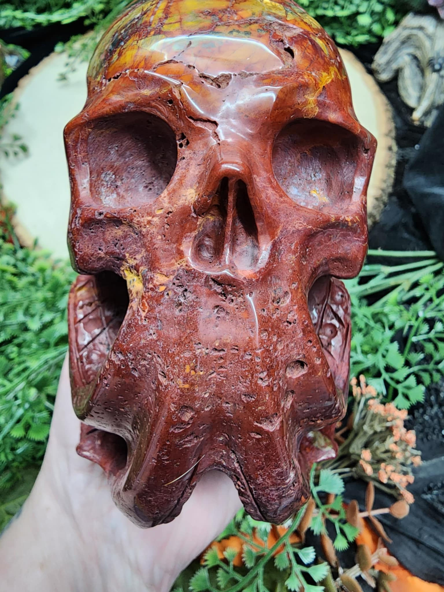 Mookaite Cthulu Skull