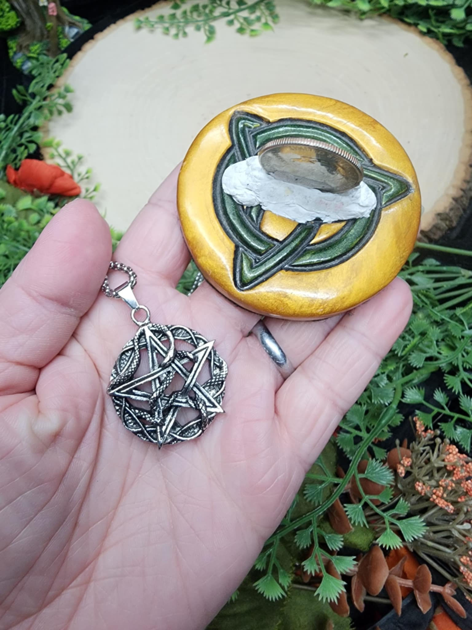 Snake Pentacle Pendant