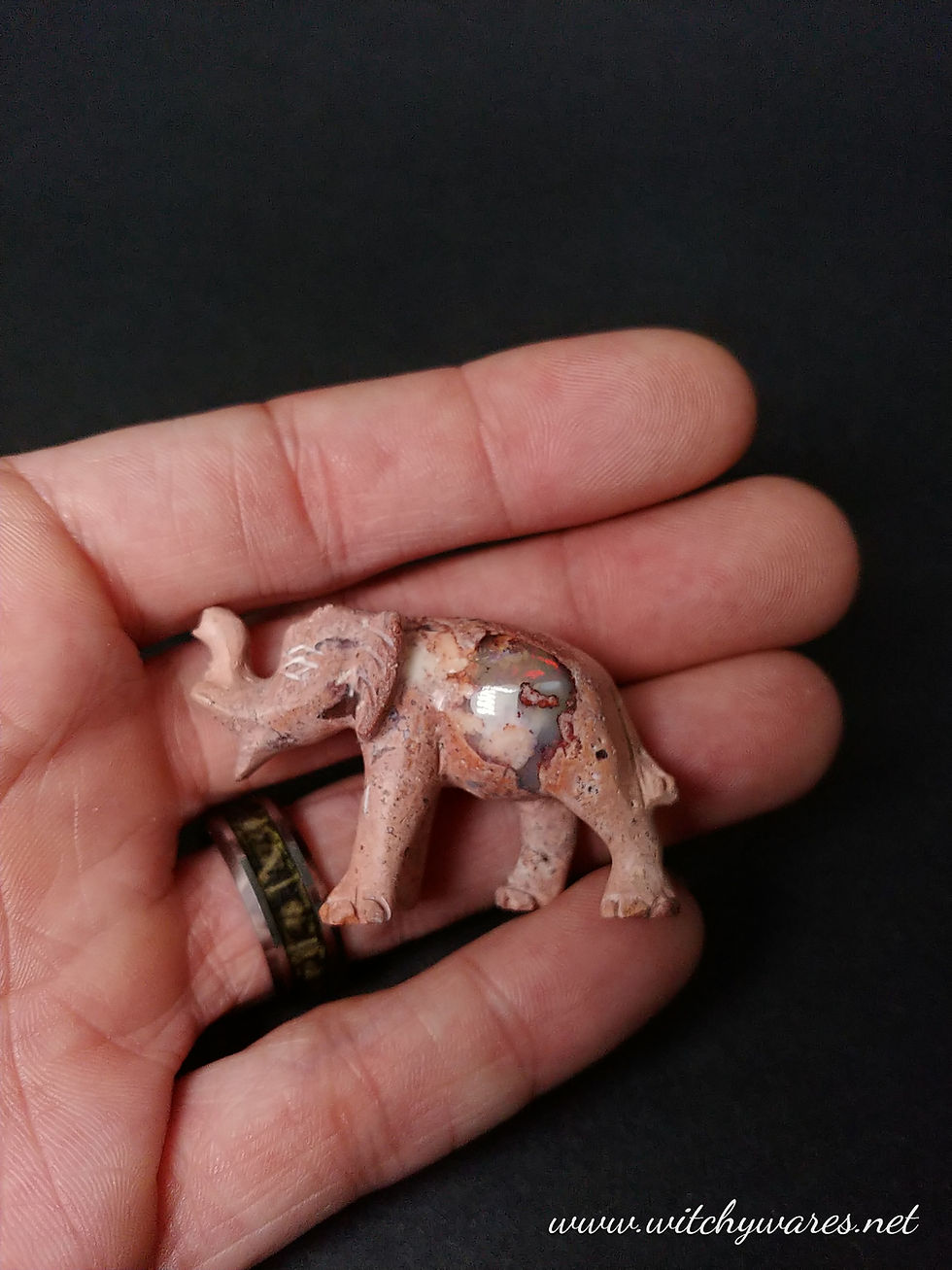 Thumbnail: Cantera Fire Opal Elephant