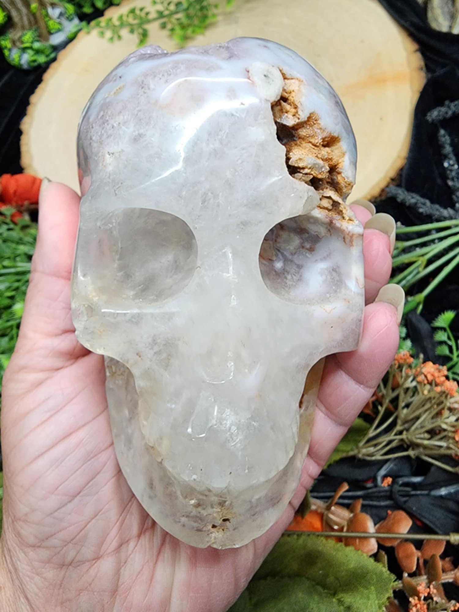 Pink Amethyst Skull