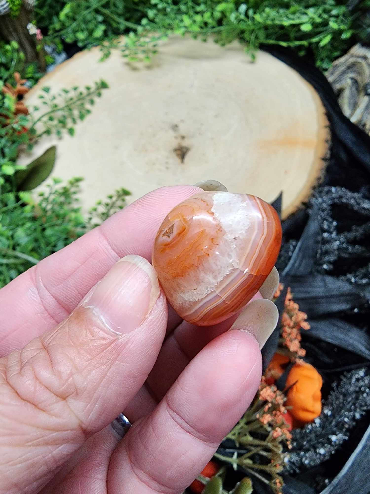 Snakeskin Carnelian Tumble