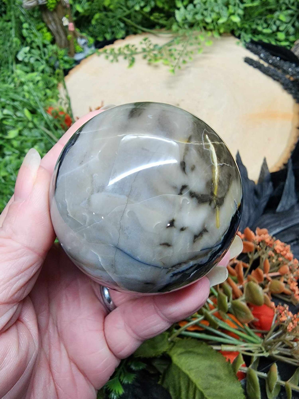 Thumbnail: Volcano Agate Sphere