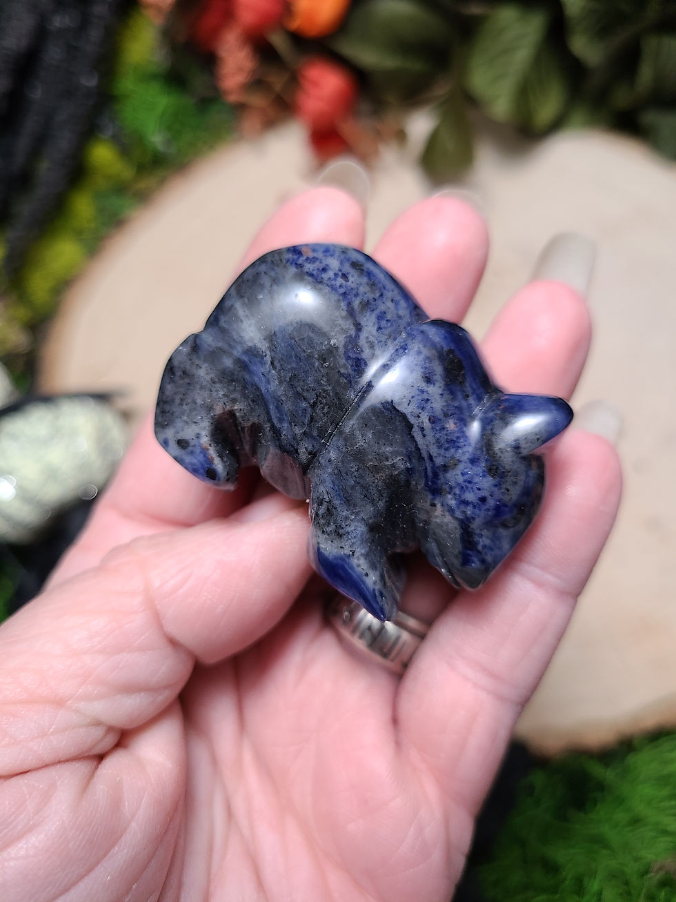 Thumbnail: 2.4" Custom Carved Stone Bears