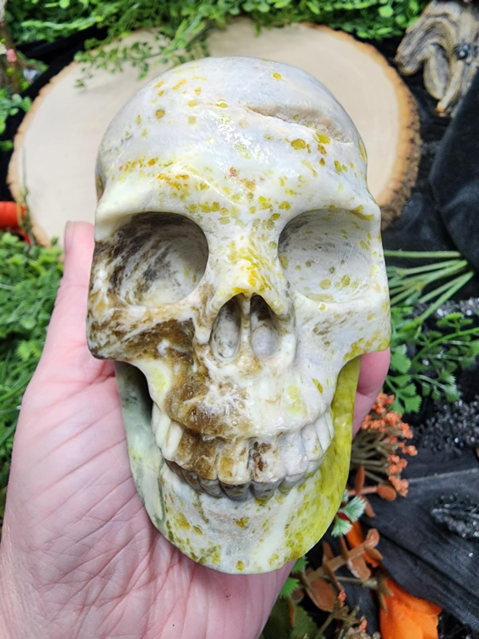 Noble Serpentine aka Healerite Skull