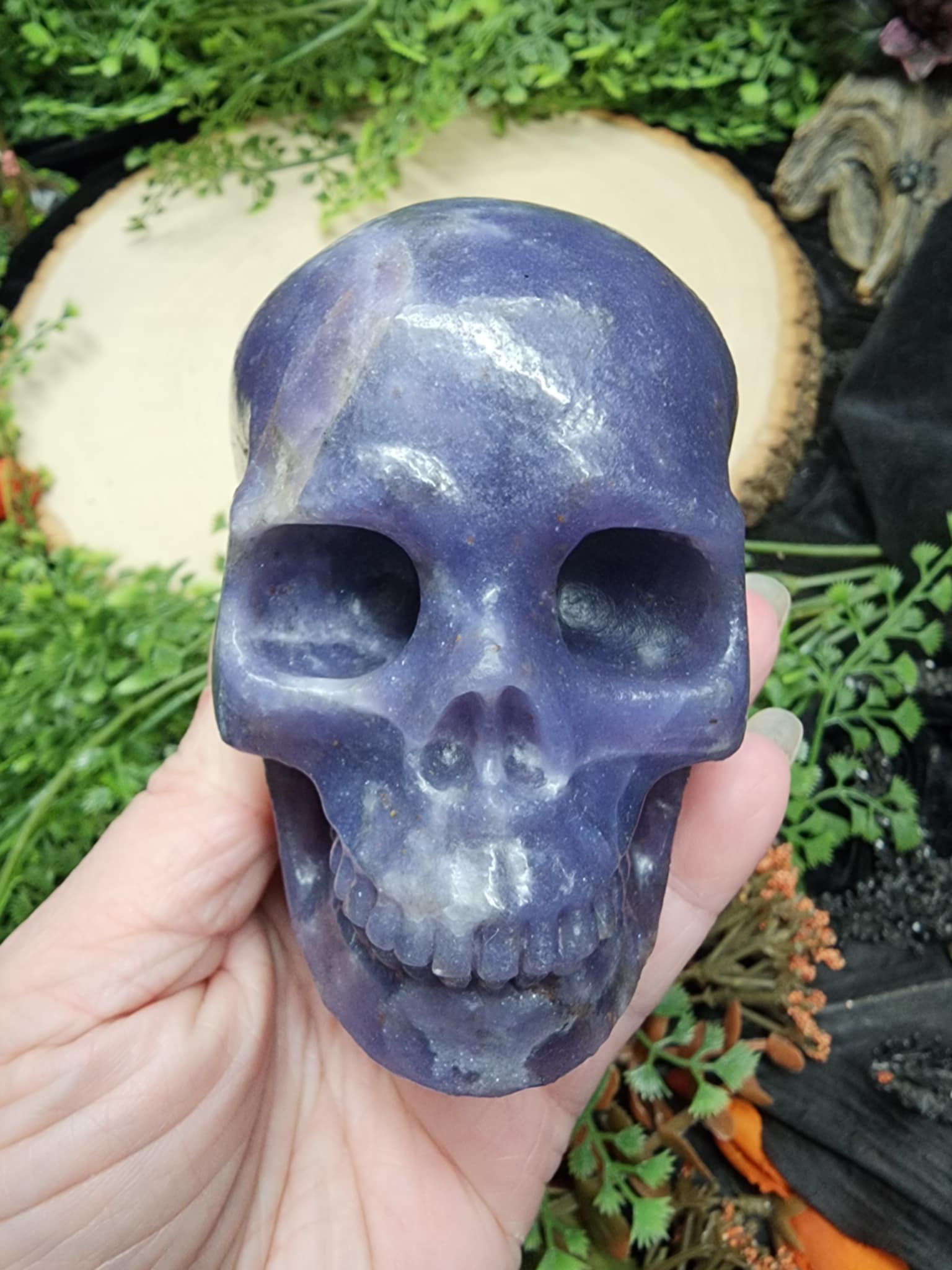 Purple Aventurine Skull