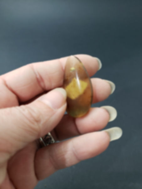 Polished Amber Pendant