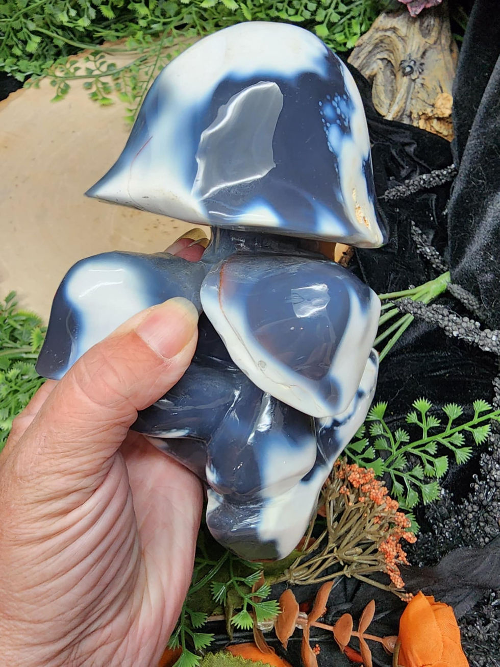 Thumbnail: Orca Agate Mushroom