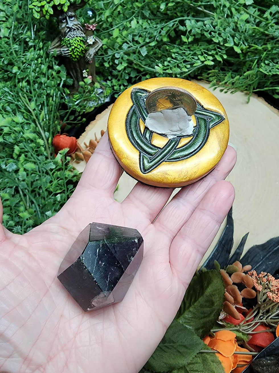 Thumbnail: Fluorite with Pyrite Freeform