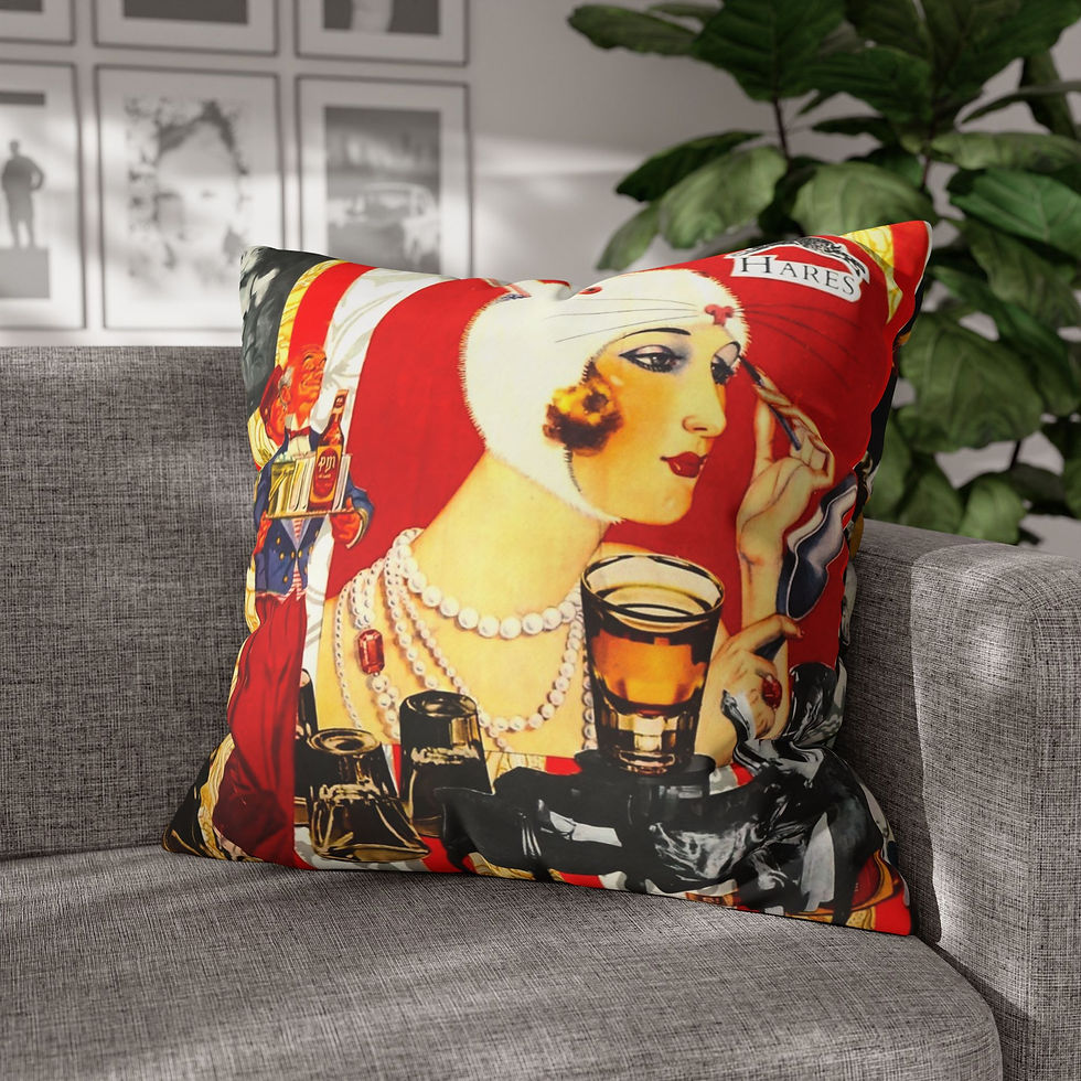 Thumbnail: Valentino Stray Hares Square Pillowcase