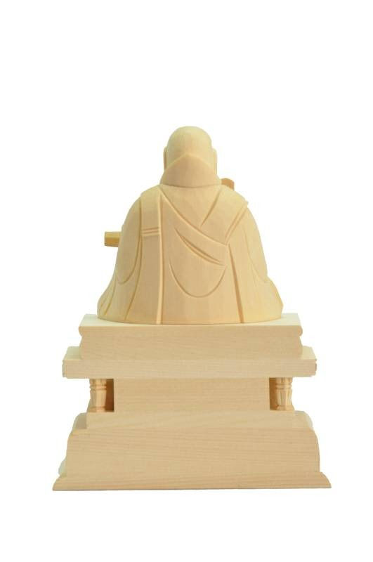 サムネイル： 【日蓮宗 法華宗】桧木 仏像 日蓮聖人像 1.8寸 2寸 2.5寸 3寸 檜 ヒノキ 白木 木彫り ご本尊 小さい 日蓮 木像仏像 日蓮大菩薩 立正大師