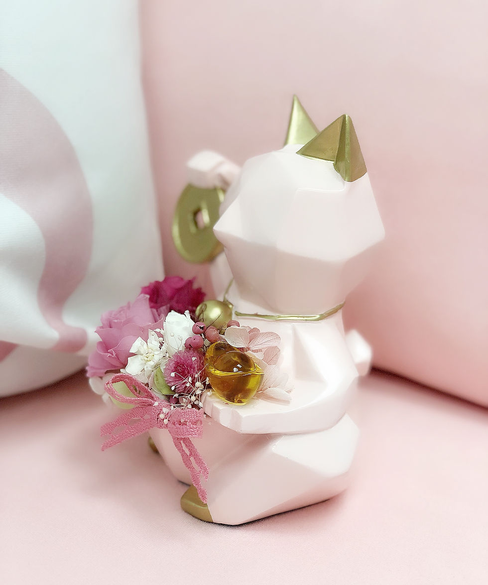 Thumbnail: Grand opening preserved flowers pinky cat