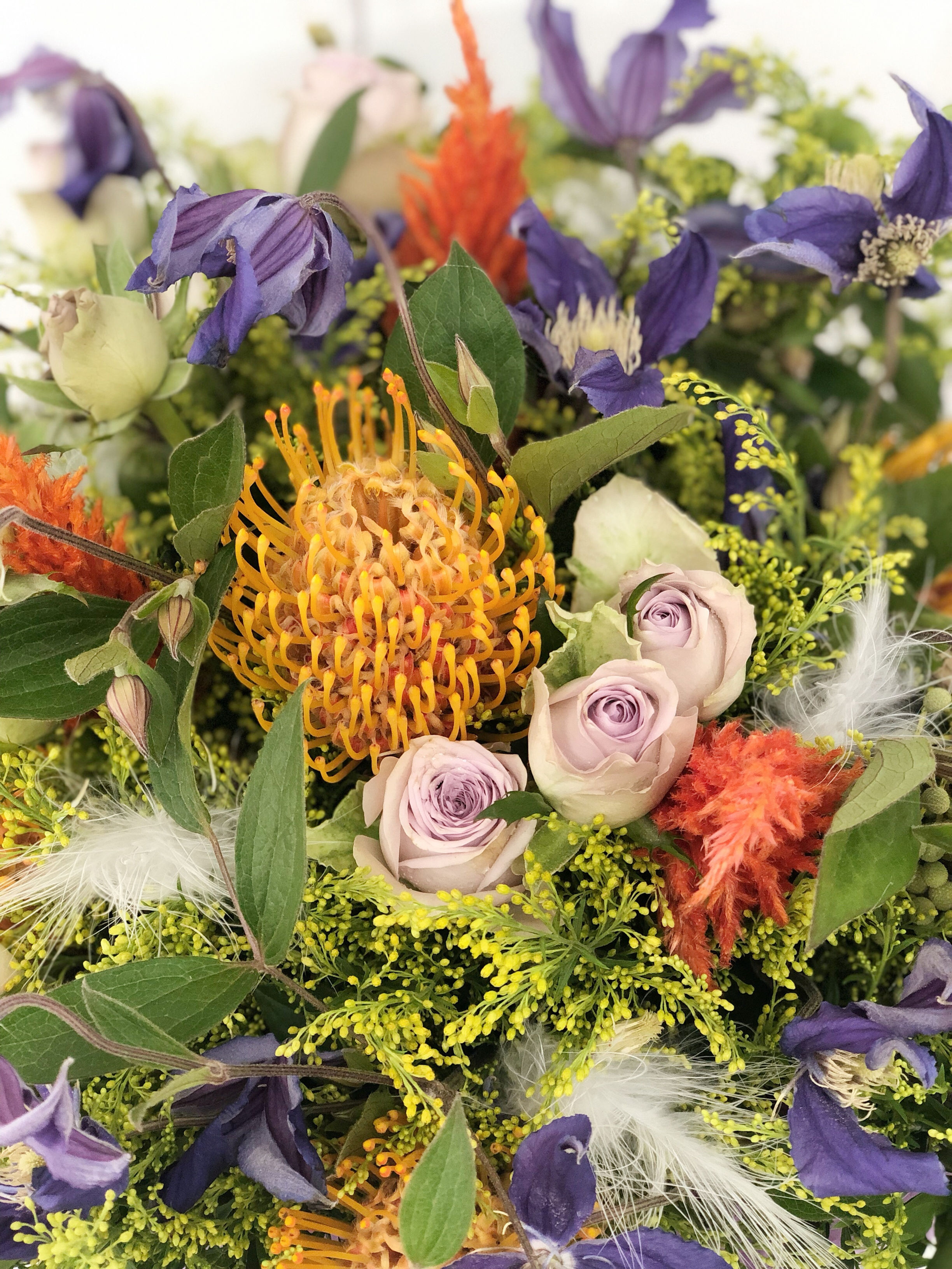 Vibrant colour bouquet