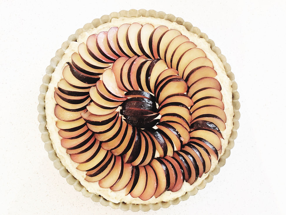 Plum & Almond Tart