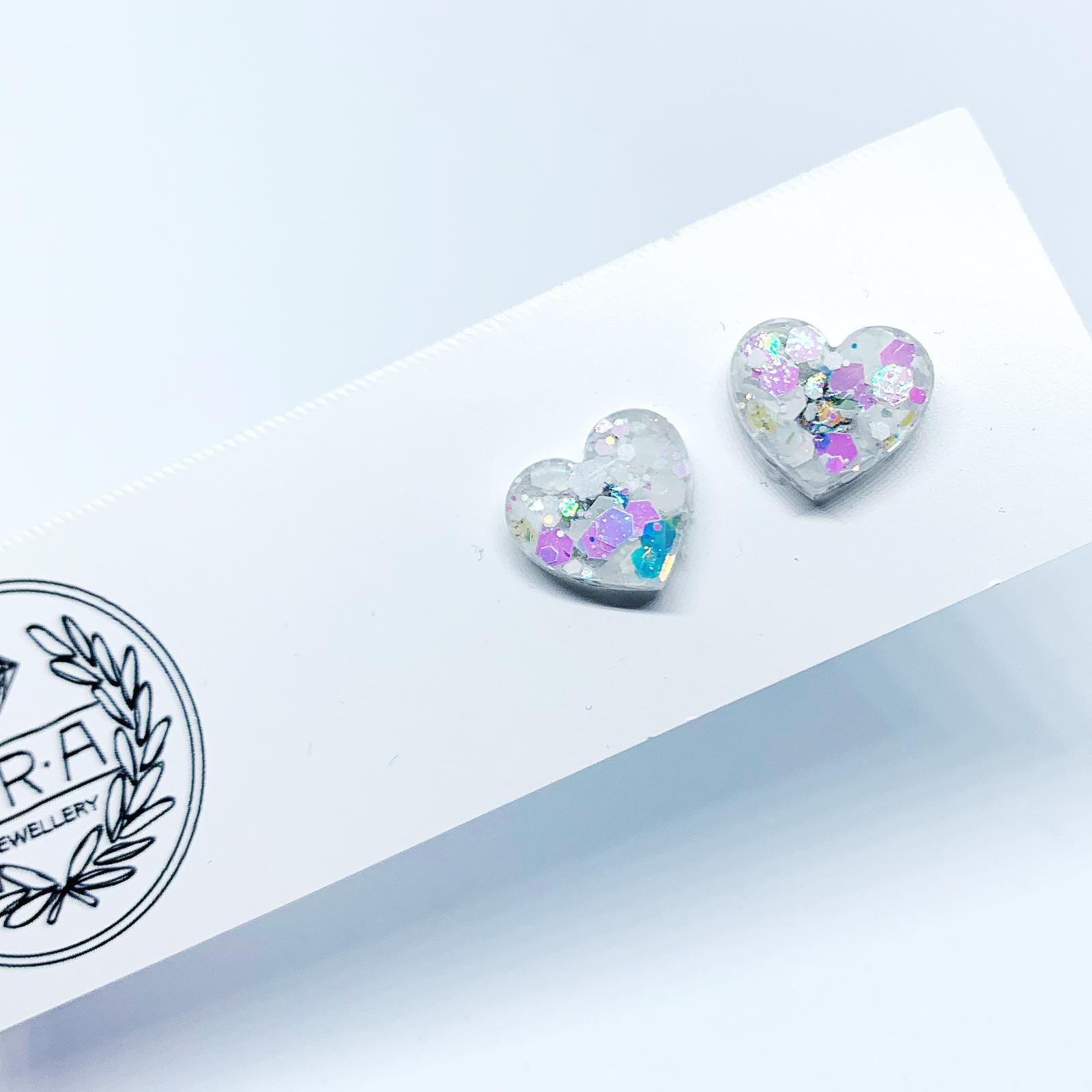 Heart studs