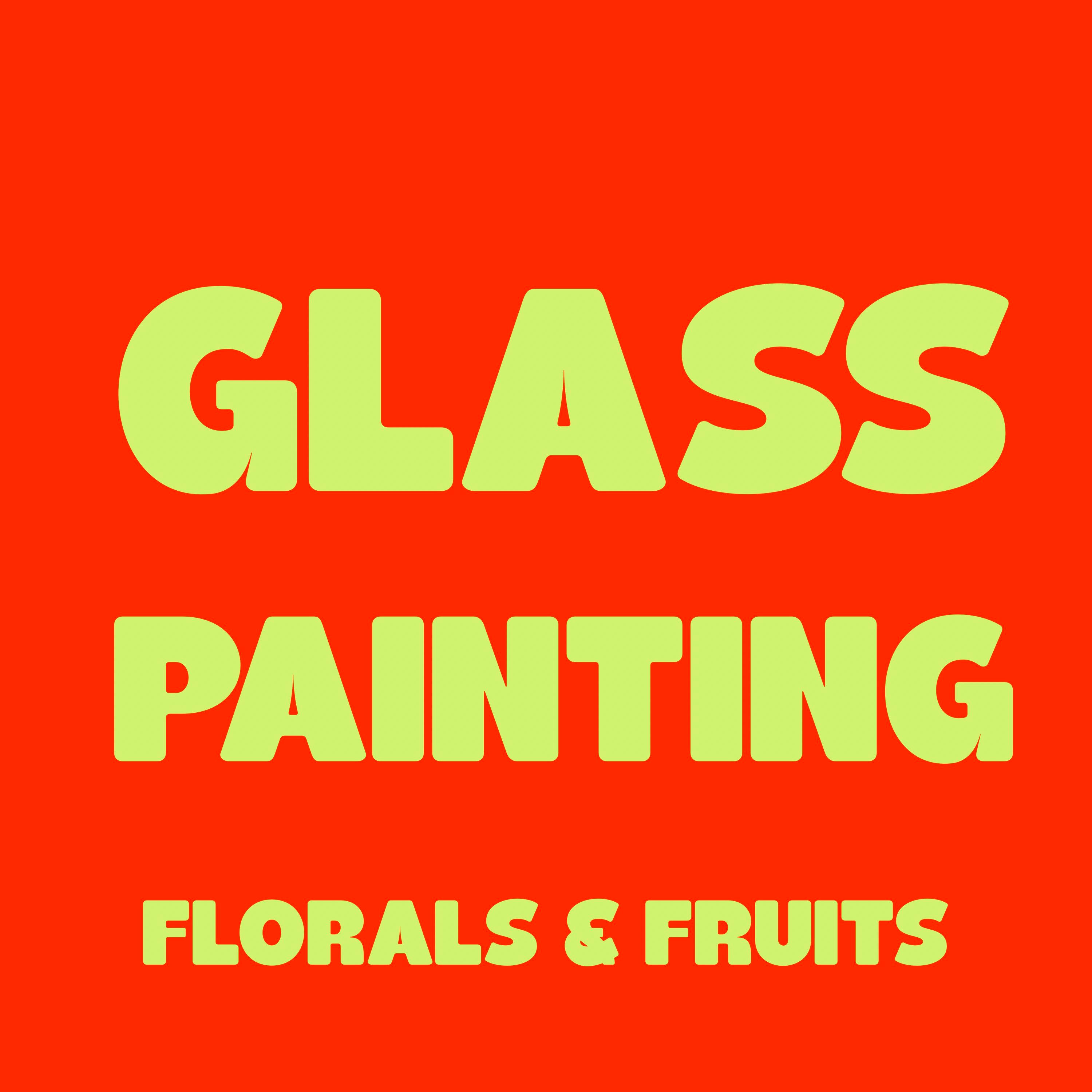 Glass Painting Wednesday 29th July 6:30pm