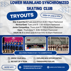 Lower Mainland Synchronized Skating - Tryouts - June 8-11, 2026