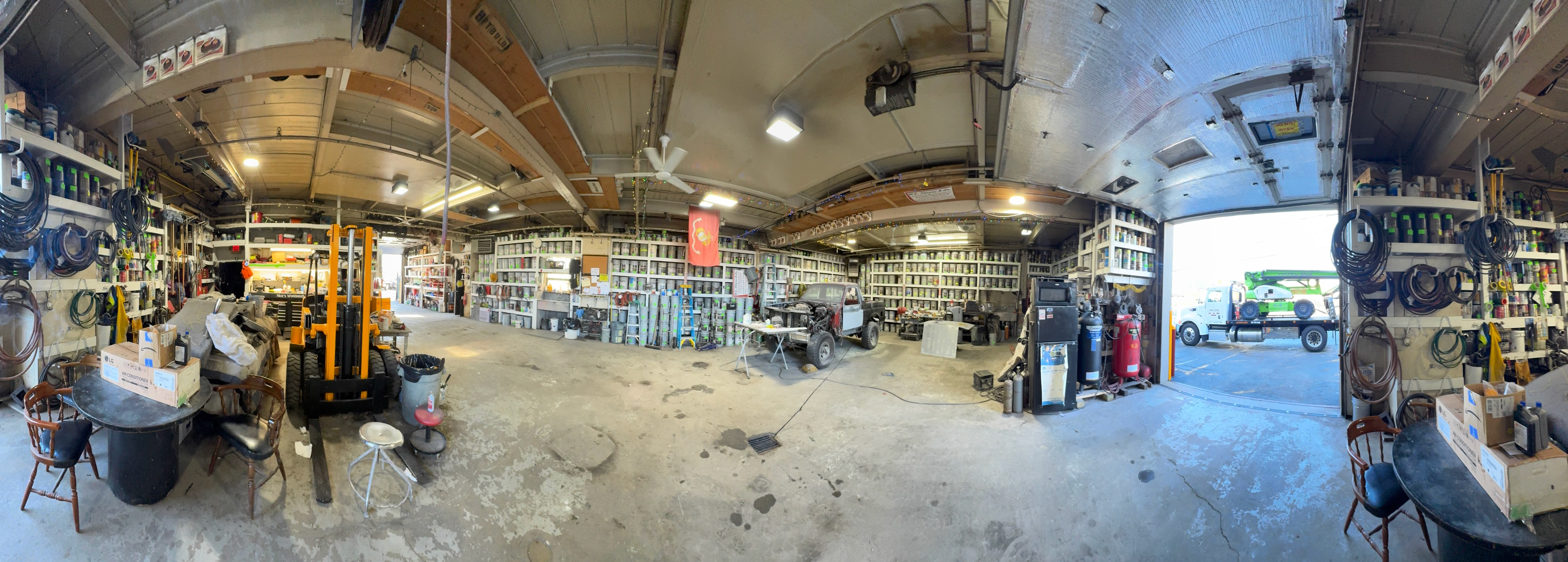 W.J. Skouras shop interior panoramic view