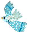 Found Me! Blue bird painted