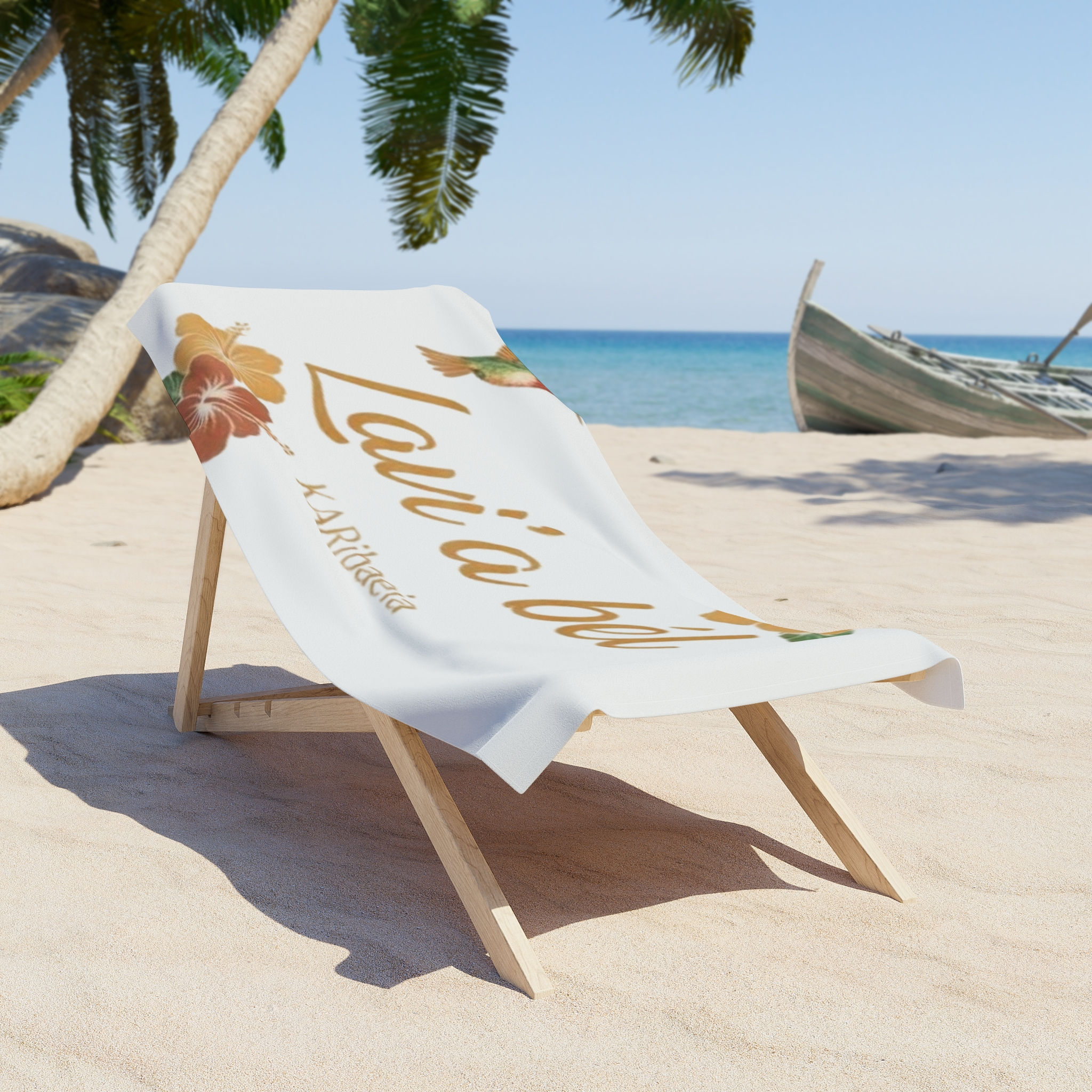 Lavi’a bél Floral Tropical serviette de plage