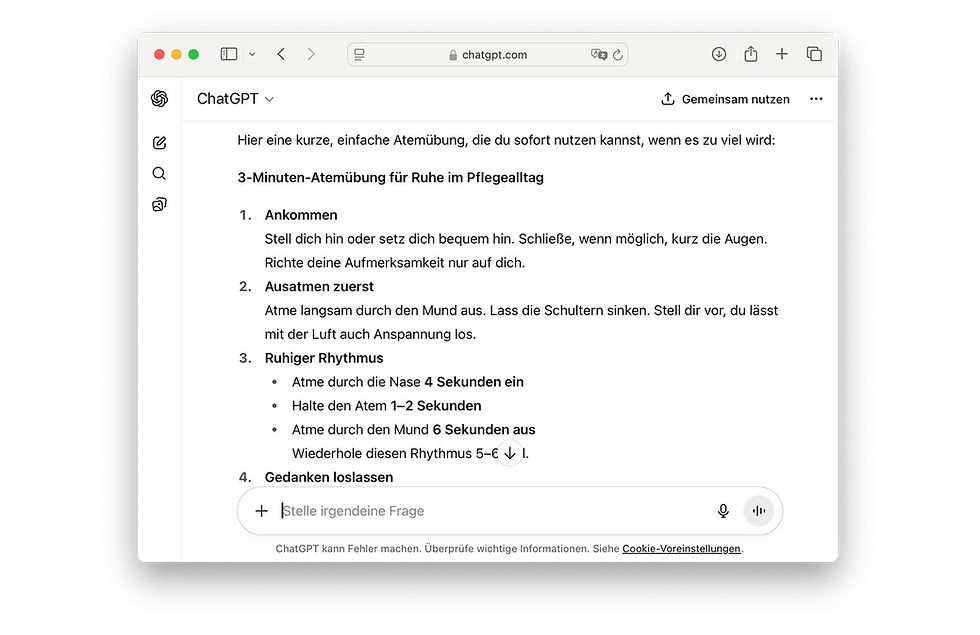 Beispiel: ChatGPT-Ergebnis (Antworten können variieren.)