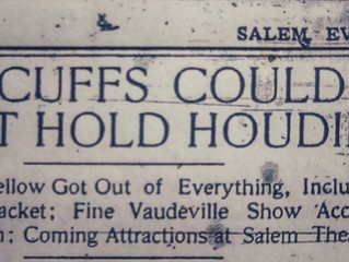 The Complete Account of Houdini's Visit to Salem, Massachusetts