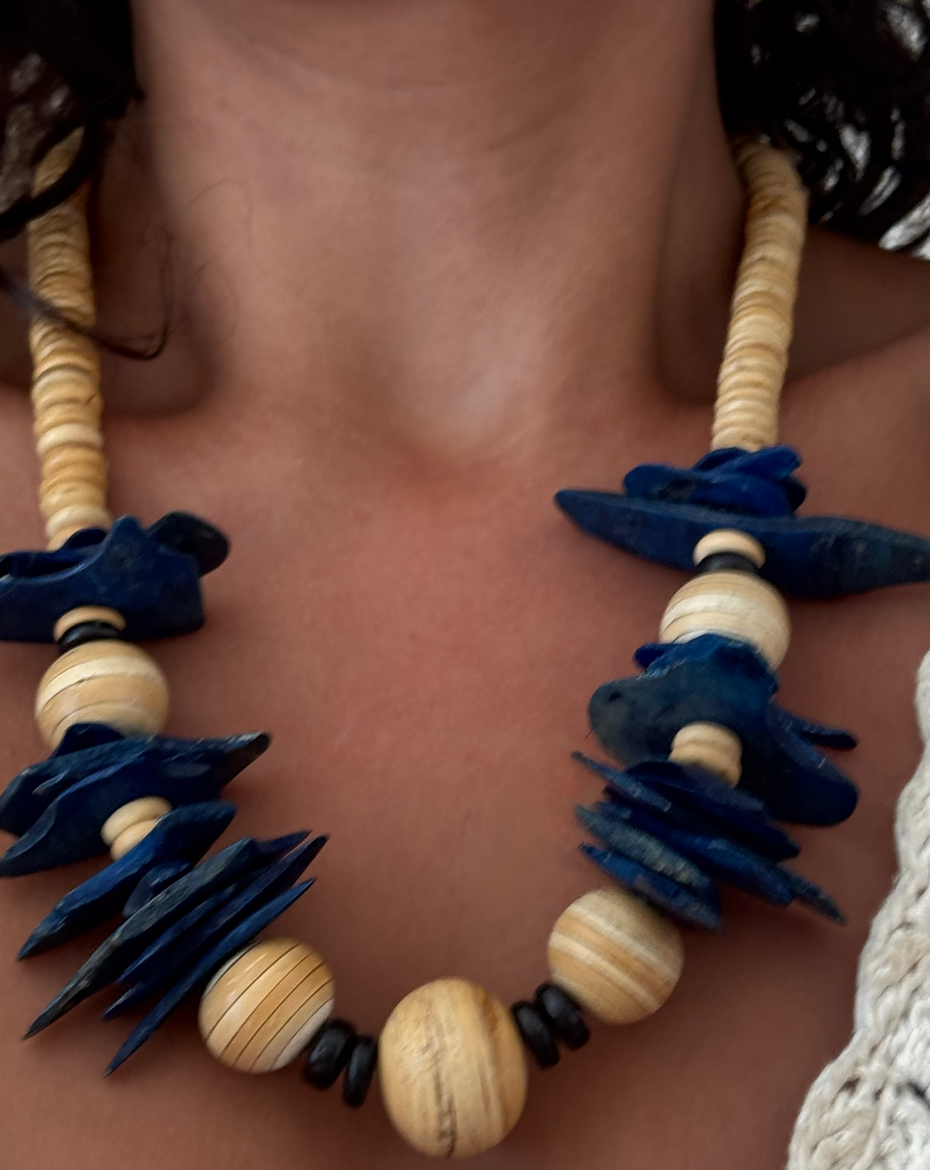 Wooden Beaded Necklace