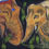 Thumbnail: elephant painting, animal art, oil painting