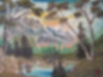 mountain landscape oil painting