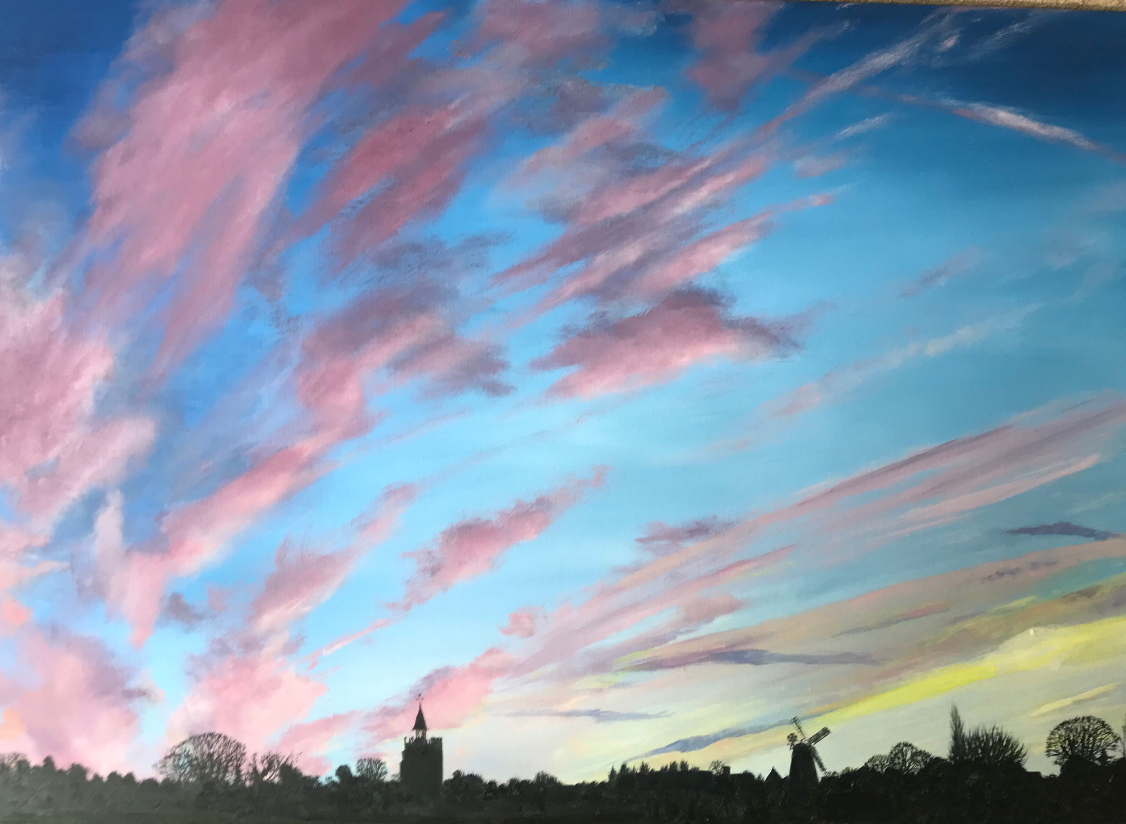 Burwell Skyline at sunset