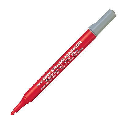 Pentel Pentel Dry Erase Marker Red - Fine Point , 3.0mm