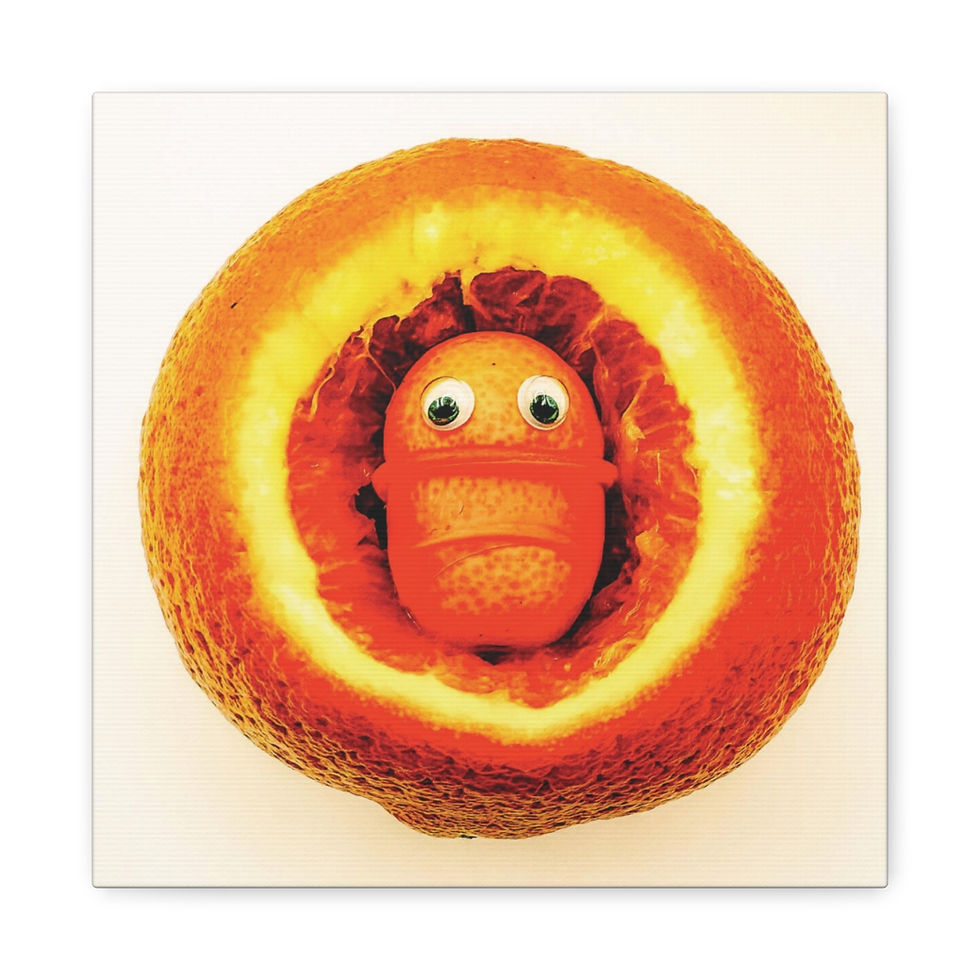 Thumbnail: Canvas of a Dirty Orange Kumquat