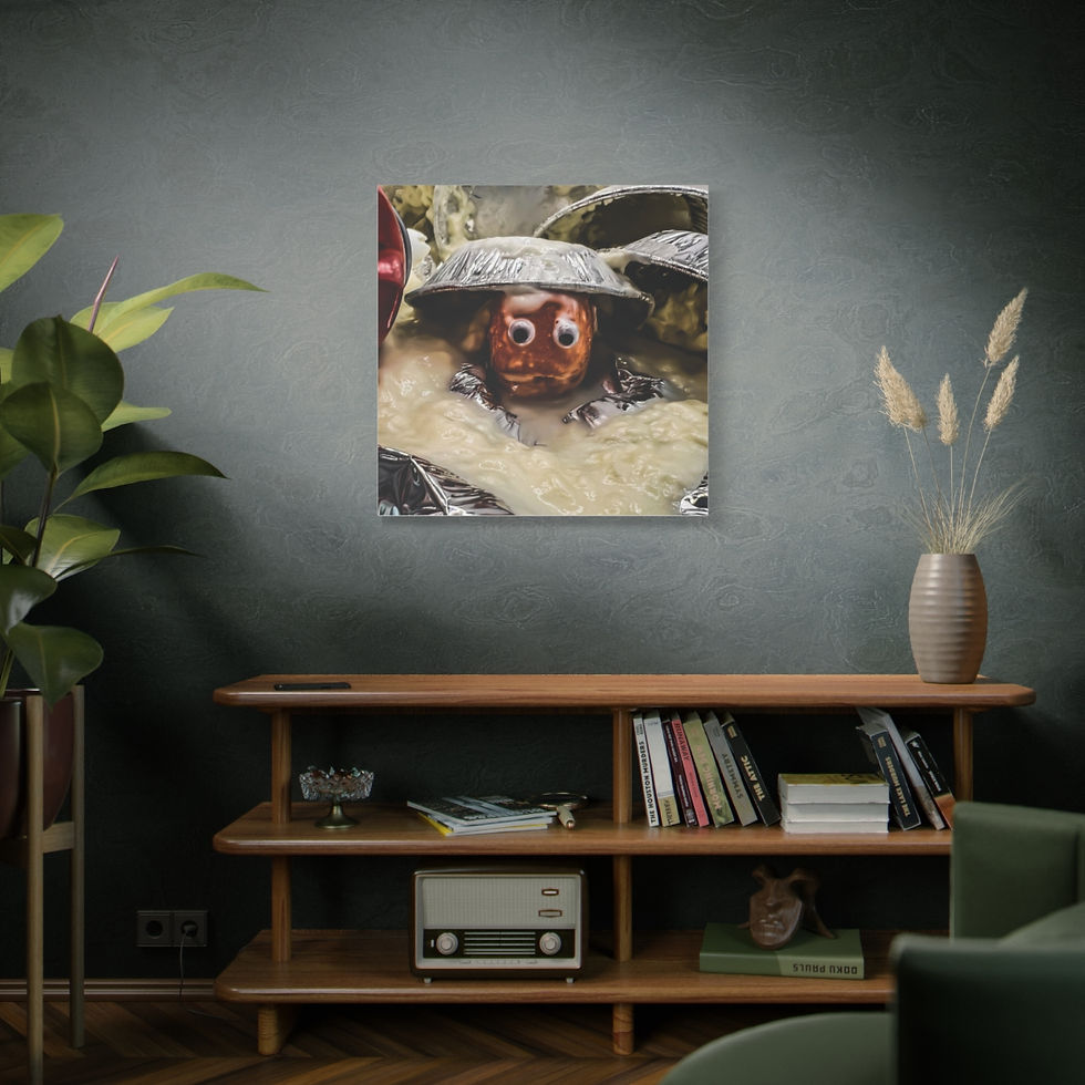 Thumbnail: Canvas of a Dirty Cream Pied Kumquat