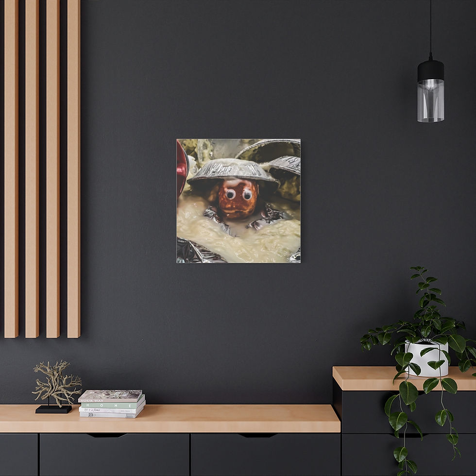 Thumbnail: Canvas of a Dirty Cream Pied Kumquat