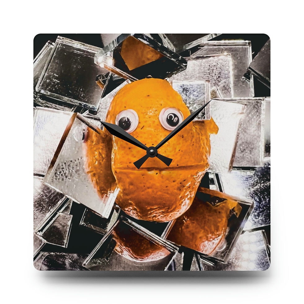 Dirty Reflecting Kumquat Clock