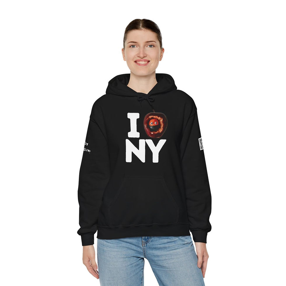 Thumbnail: Dirty Apple NY Pullover Hoodie (White Type)