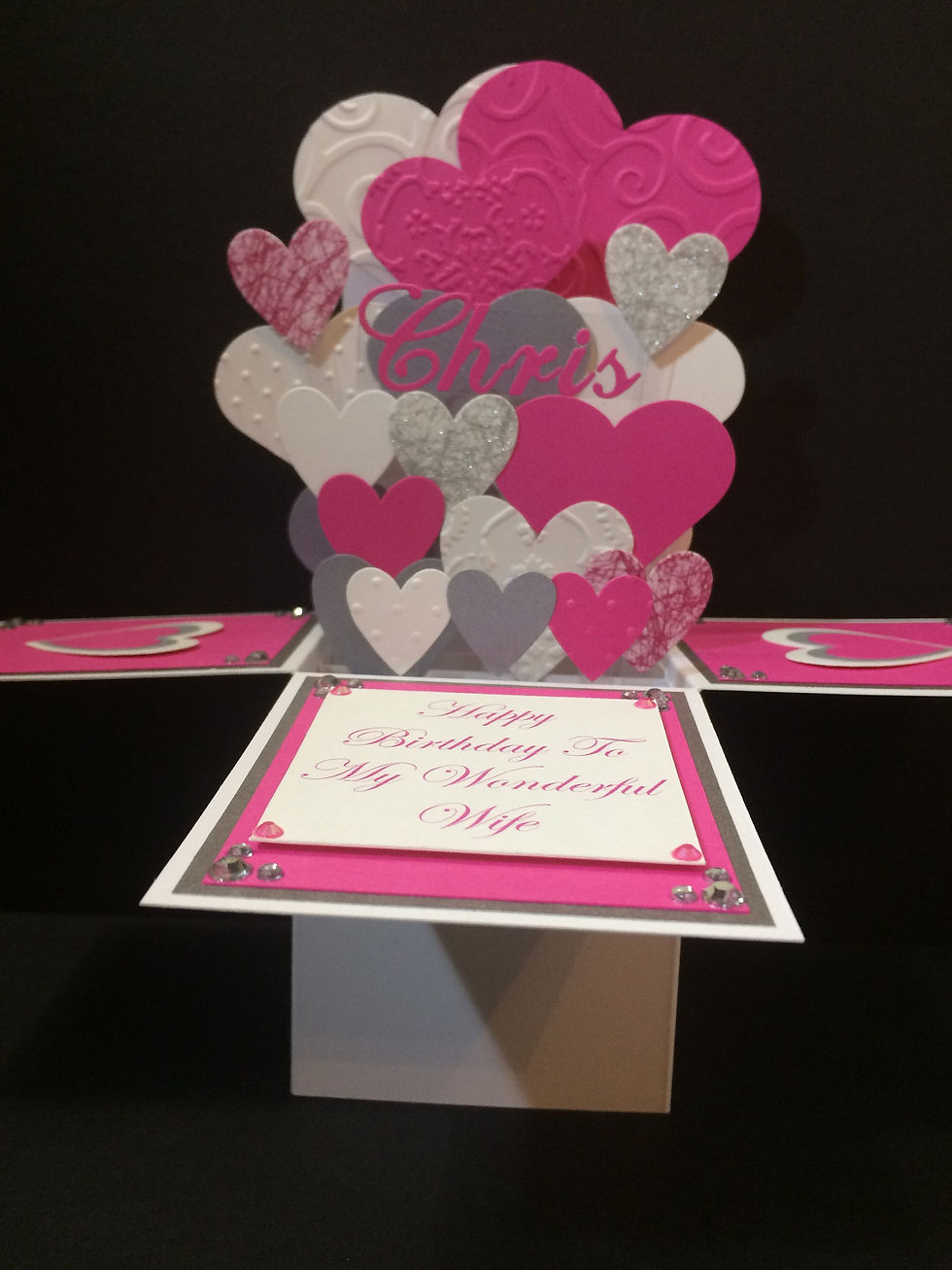 Thumbnail: Personalised Handmade Birthday Valentine Anniversary Card Wife Girlfriend