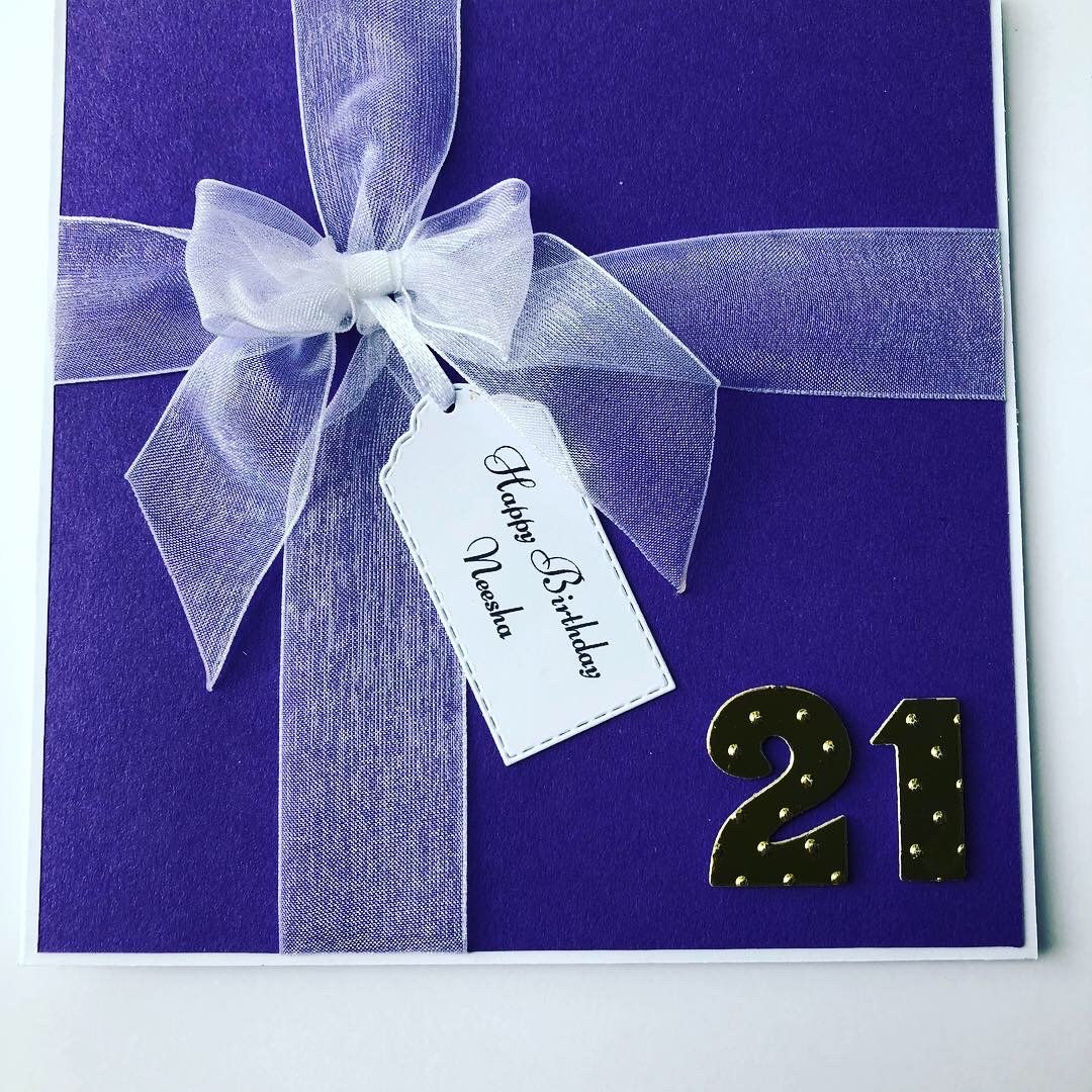 Handmade Birthday Card Personalised 18th 21st 30th 40th 50th 60th 70th 80th 90th