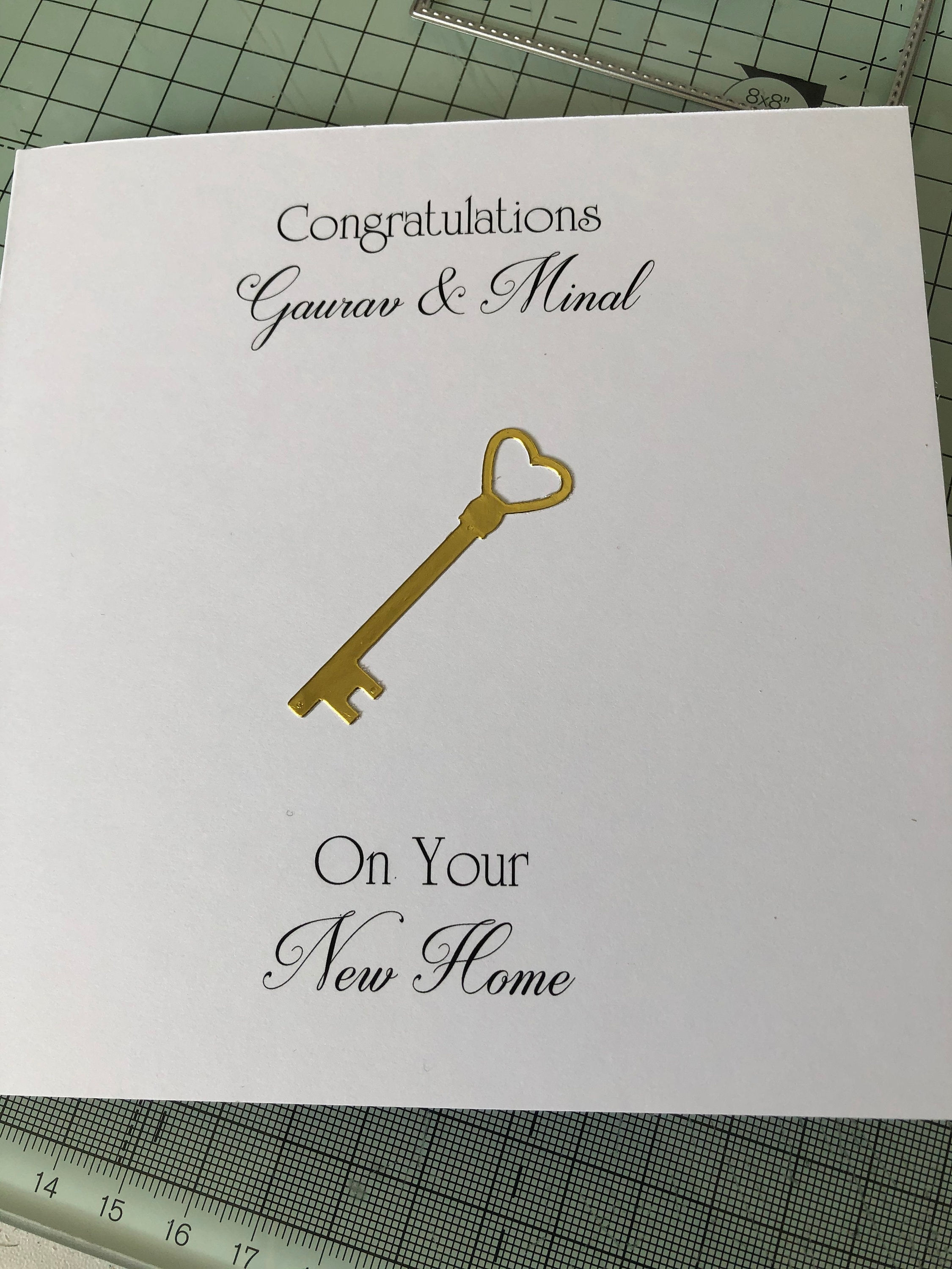 Personalised Handmade New Home Card Own Wording Congratulations Housewarming