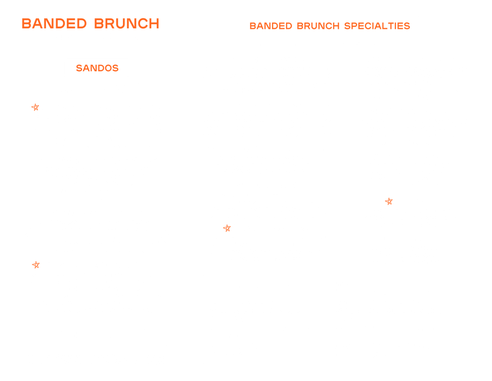 Breakfast Menu Brunch