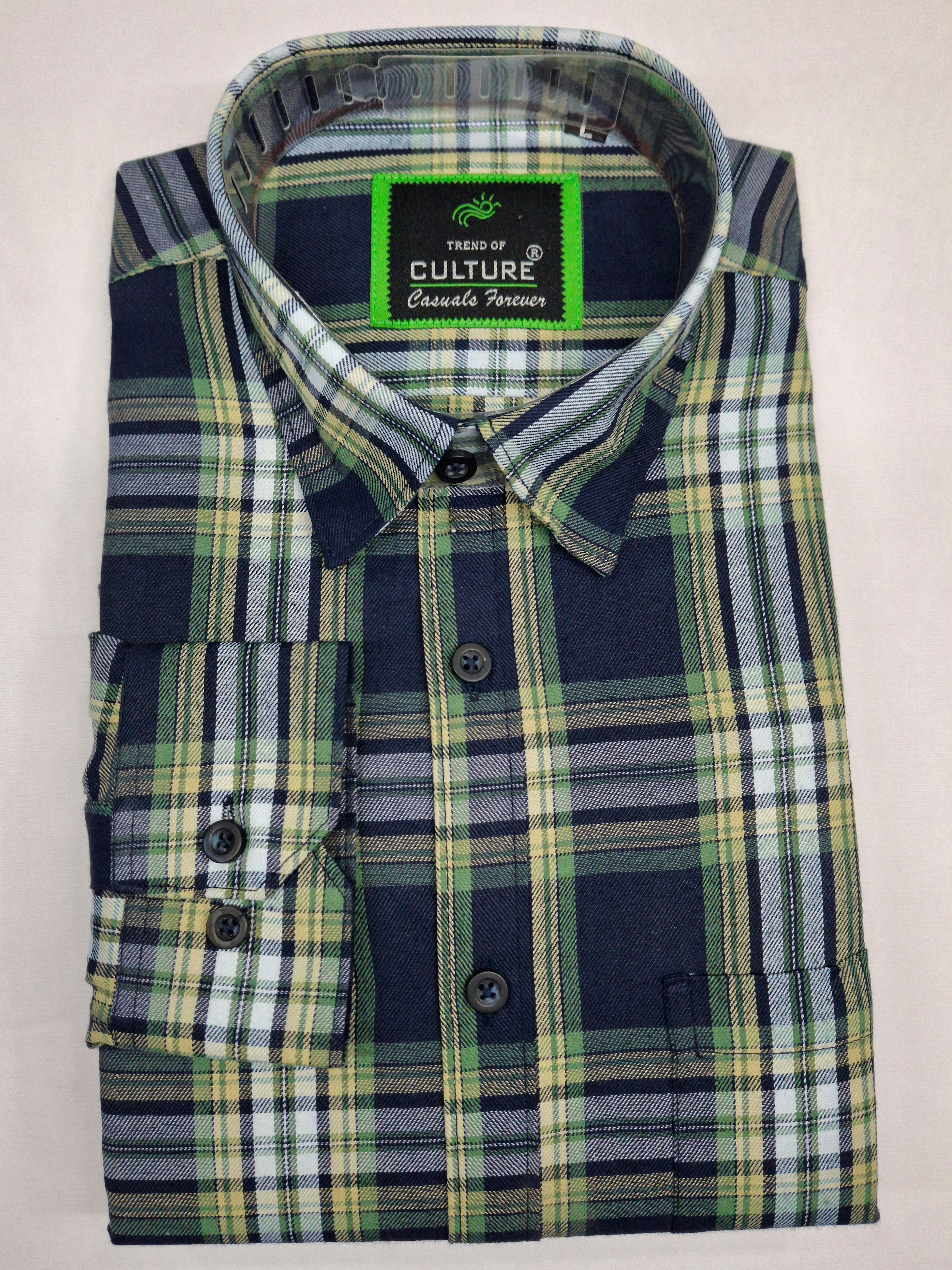 Men Checkered Spread Collar Casual Shirt