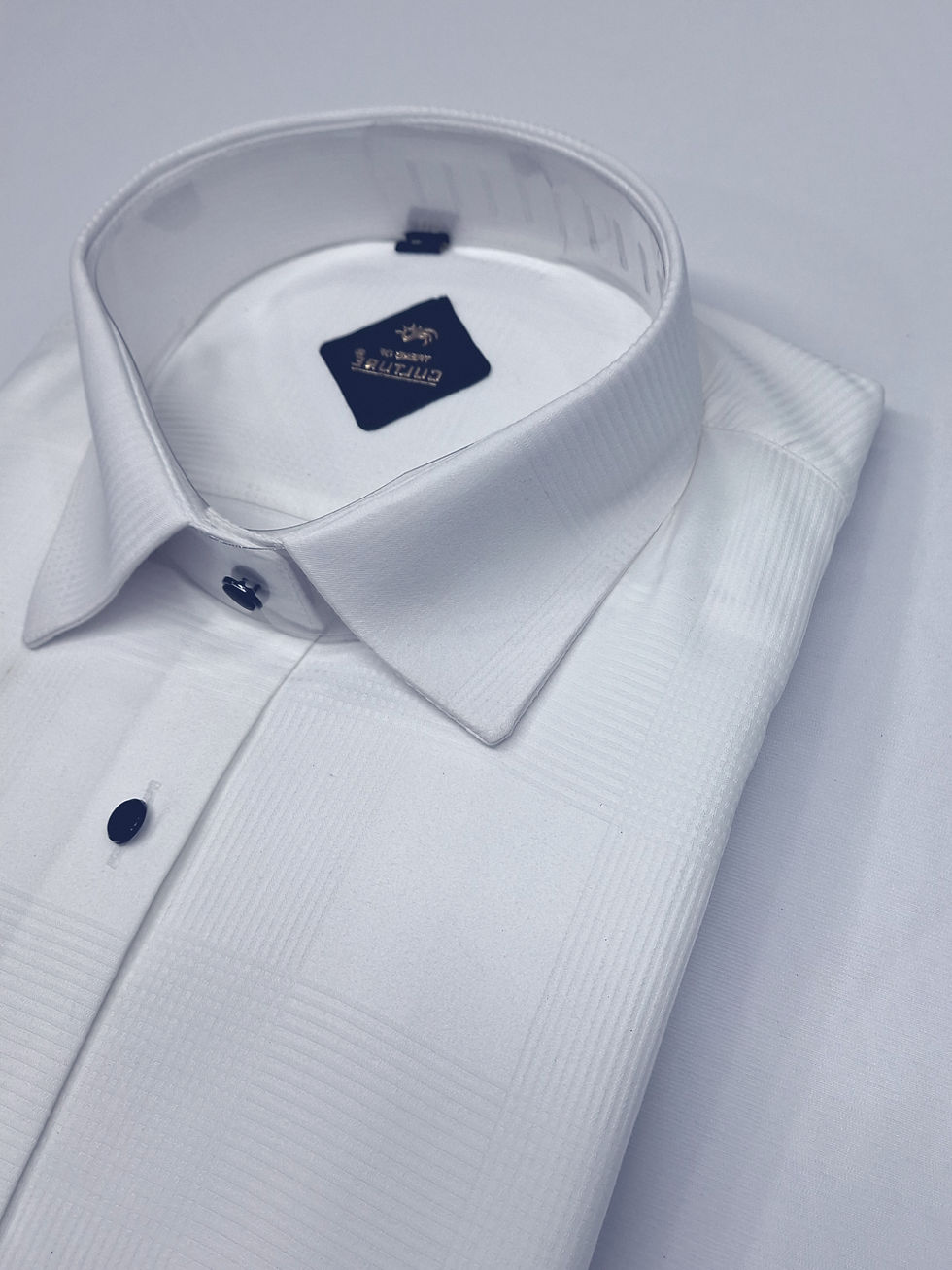 Thumbnail: Men’s white textured pattern Shirt