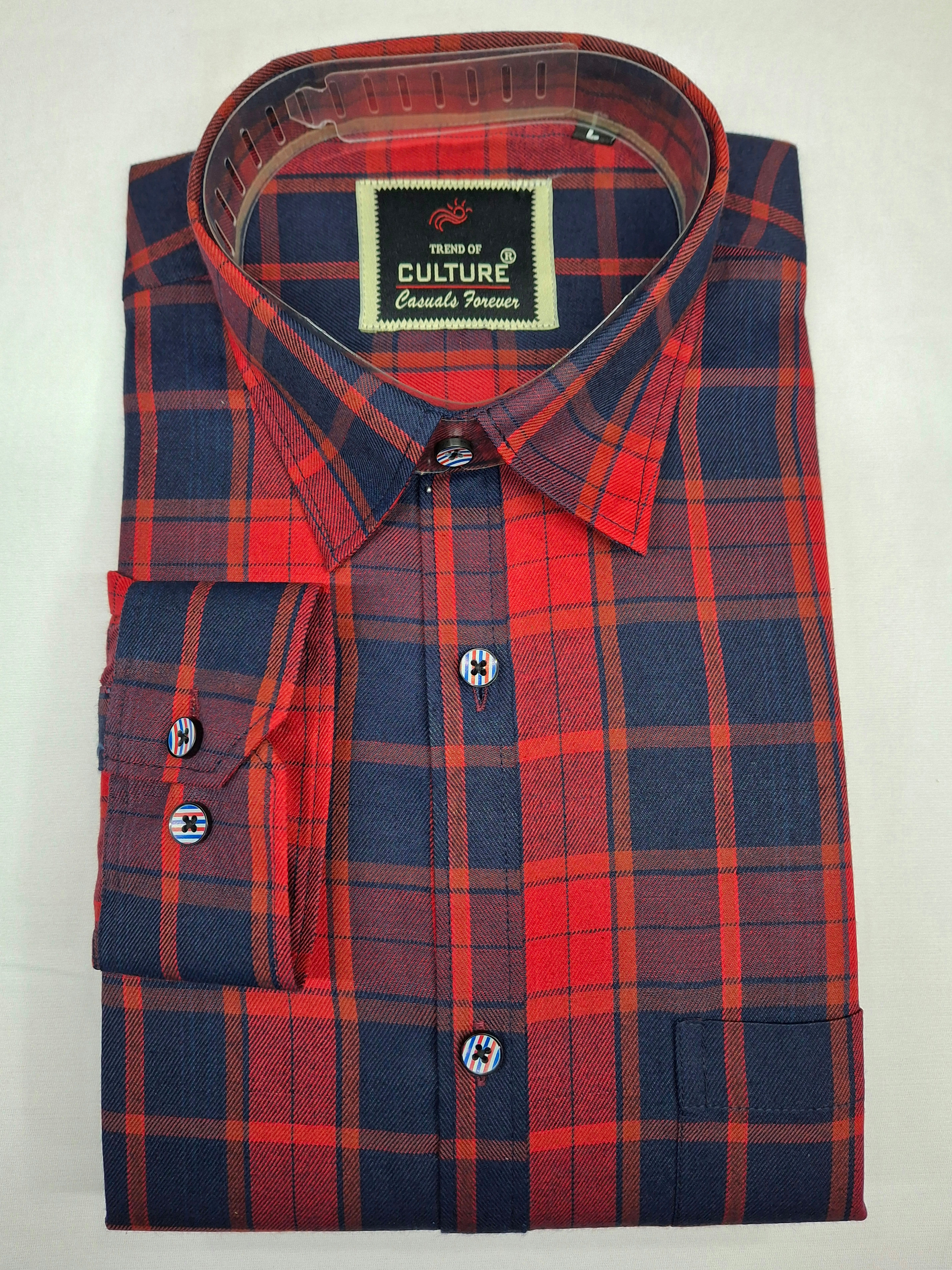 Men Checkered Spread Collar Casual Shirt