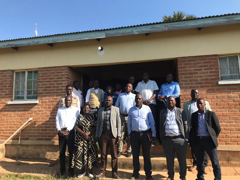 MHEN and some government official after the meeting PIC Michael Ng'ambi