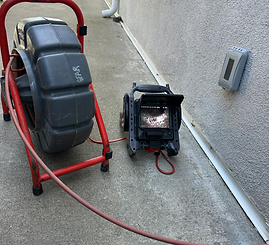 Plumbing inspection camera and reel