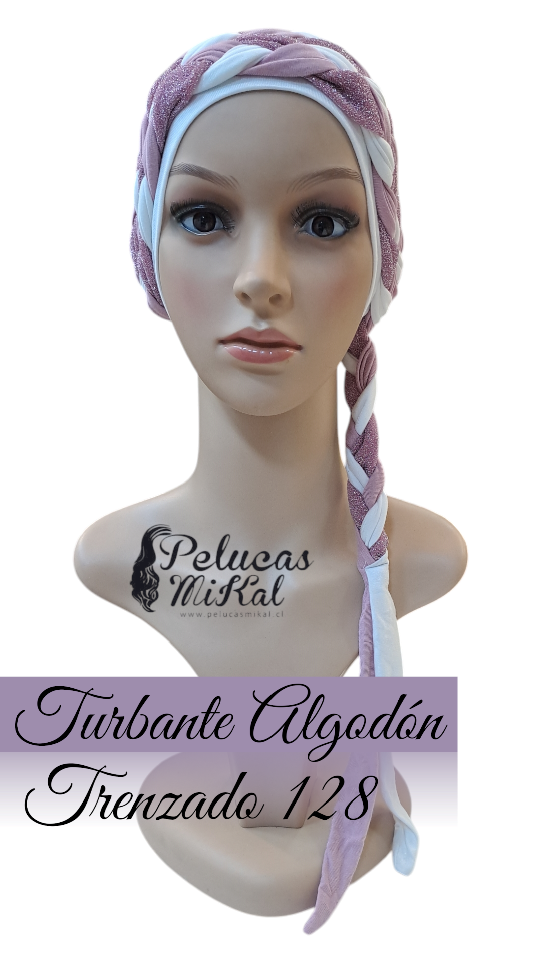 Turbante Algodón Trenzado 128