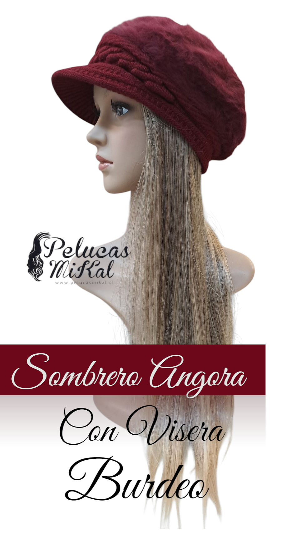 Miniatura: Sombrero Angora c/Visera