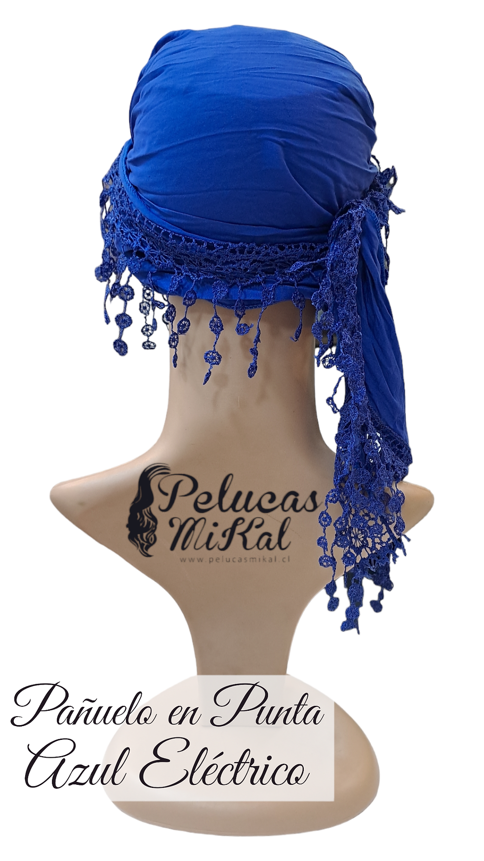 Miniatura: Pañuelo en Punta Azul Eléctrico