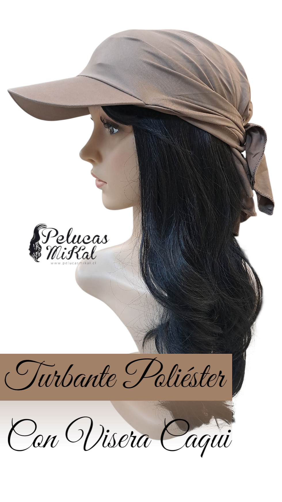 Miniatura: Turbante Poliéster c/Visera Caqui