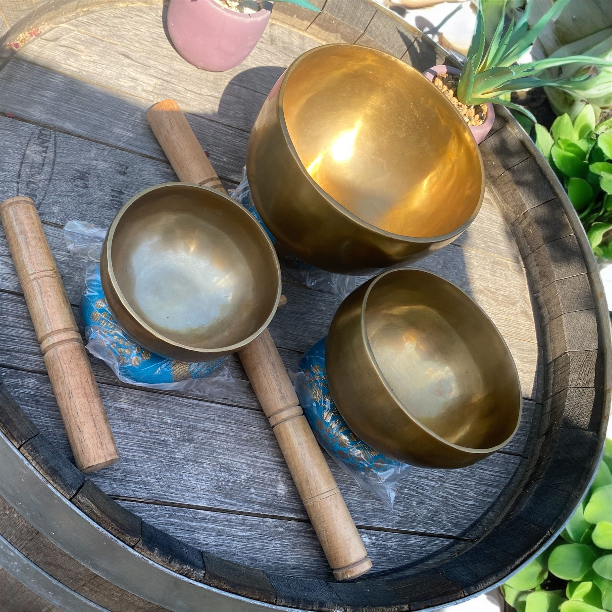 🔔 Bols Tibétains Faits Main – Alliage des 7 Métaux Sacrés