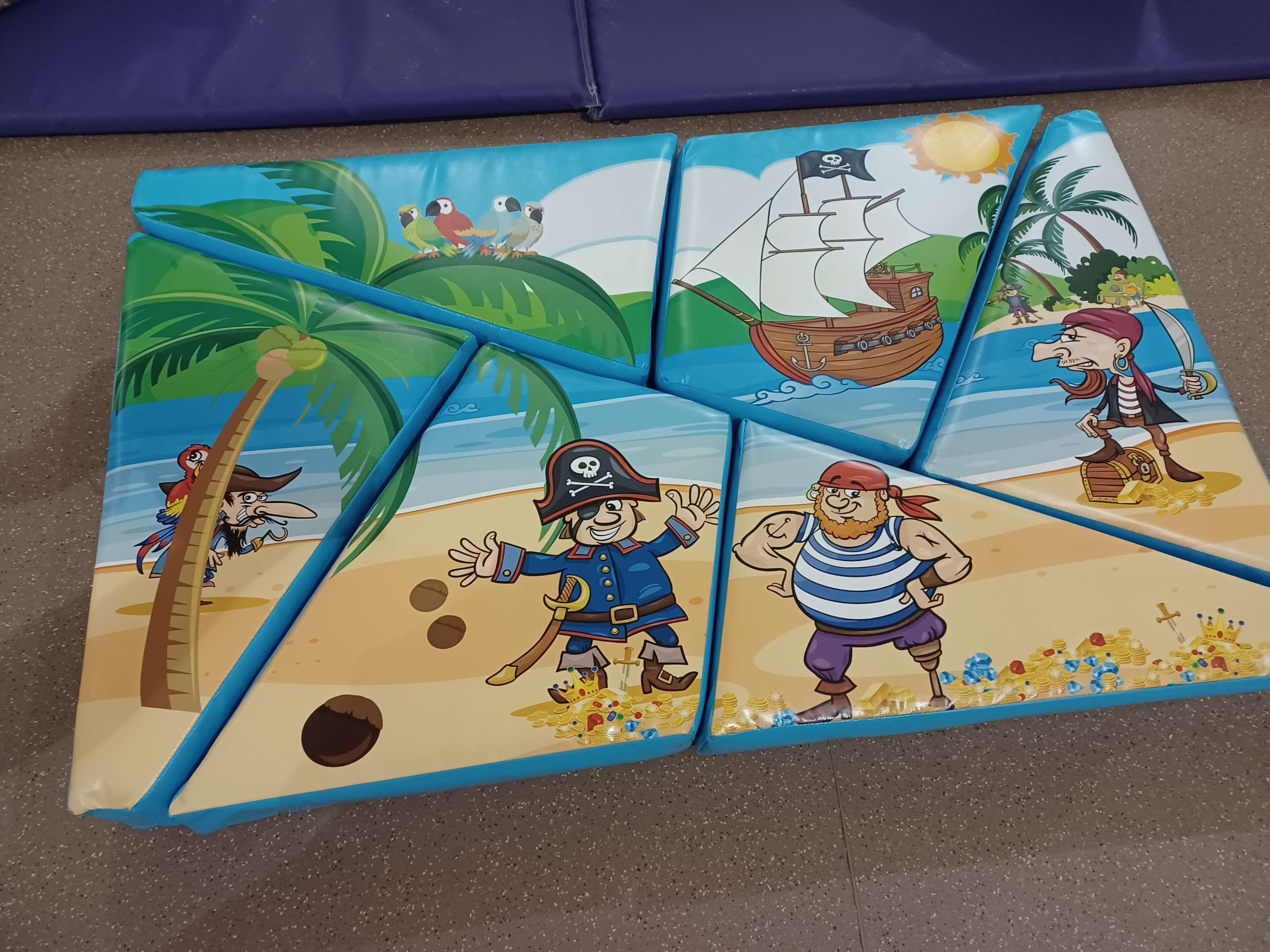 Pirate soft play jigsaw (six pieces)